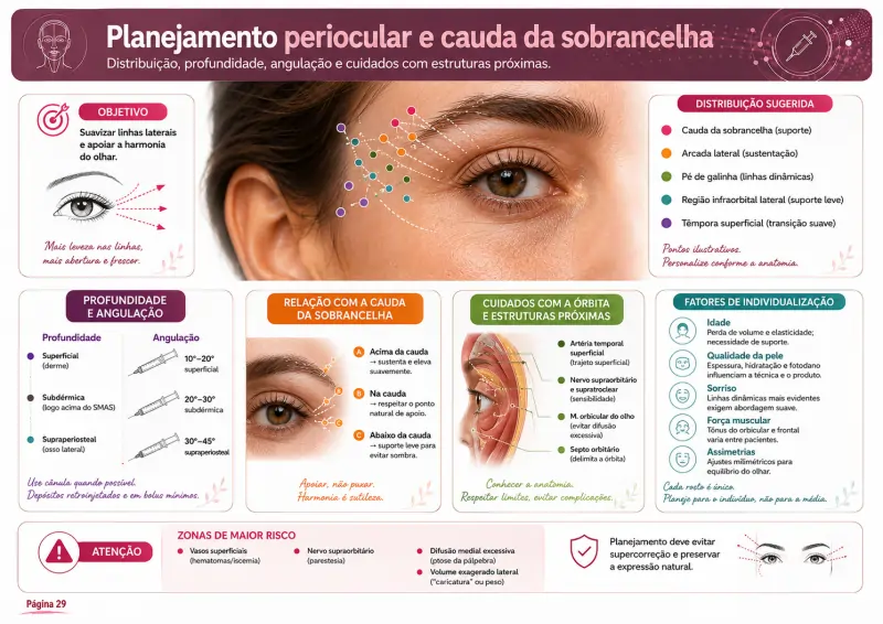 Planejamento periocular e sobrancelha